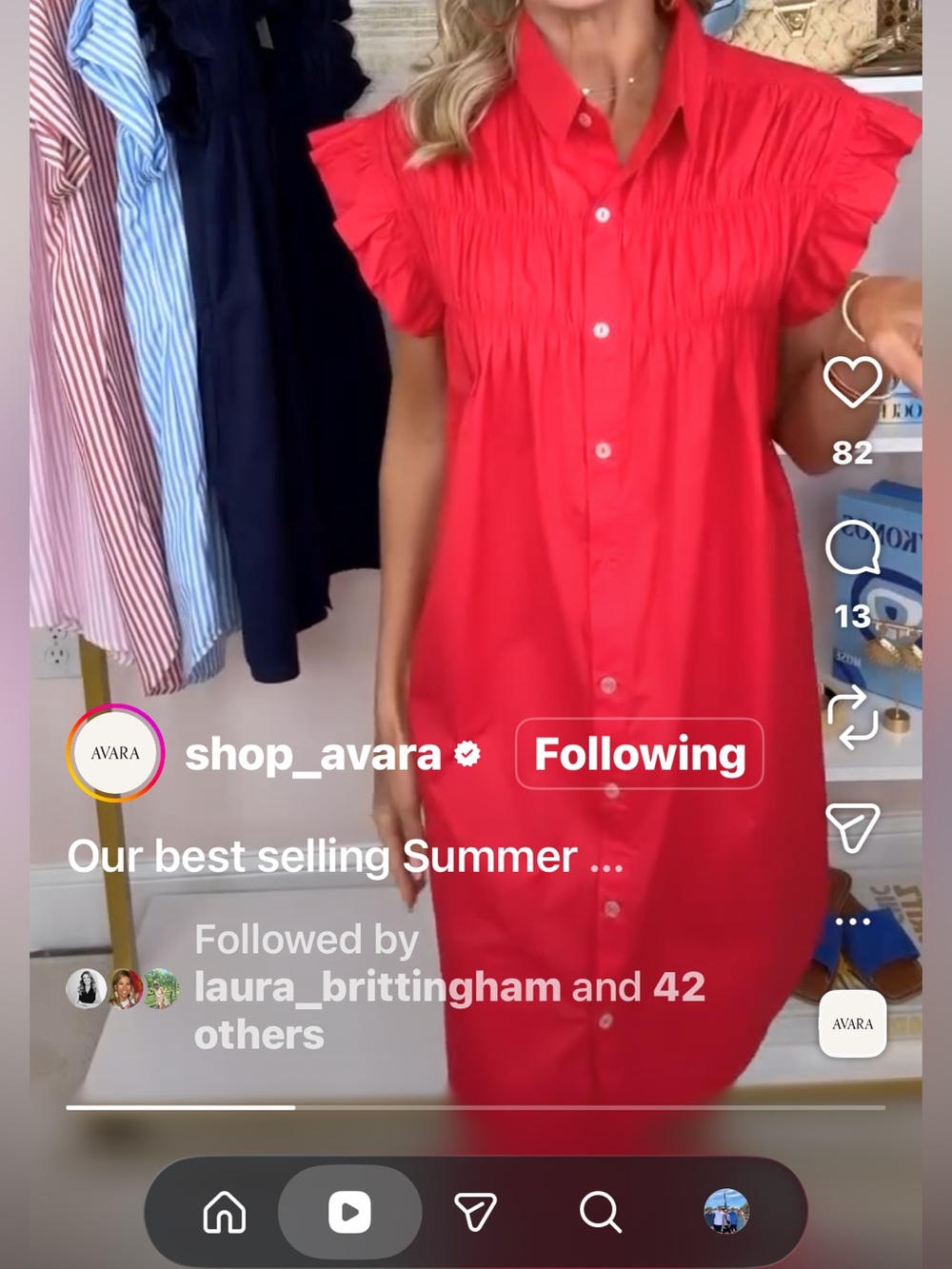 AVARA Neacie Dress Red Size XS
